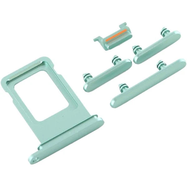SIM Card Tray and Side Button for iPhone 11-Green SIM Card Tray and Side Button for iPhone 11-Green